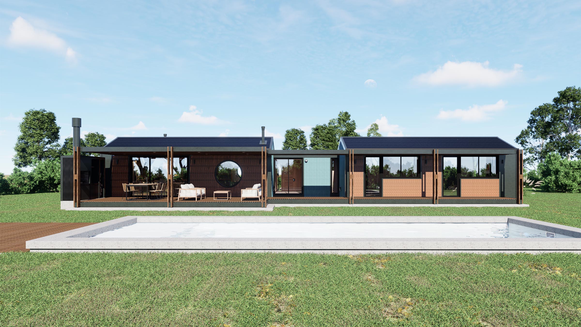 Modo Houses — Render exterior