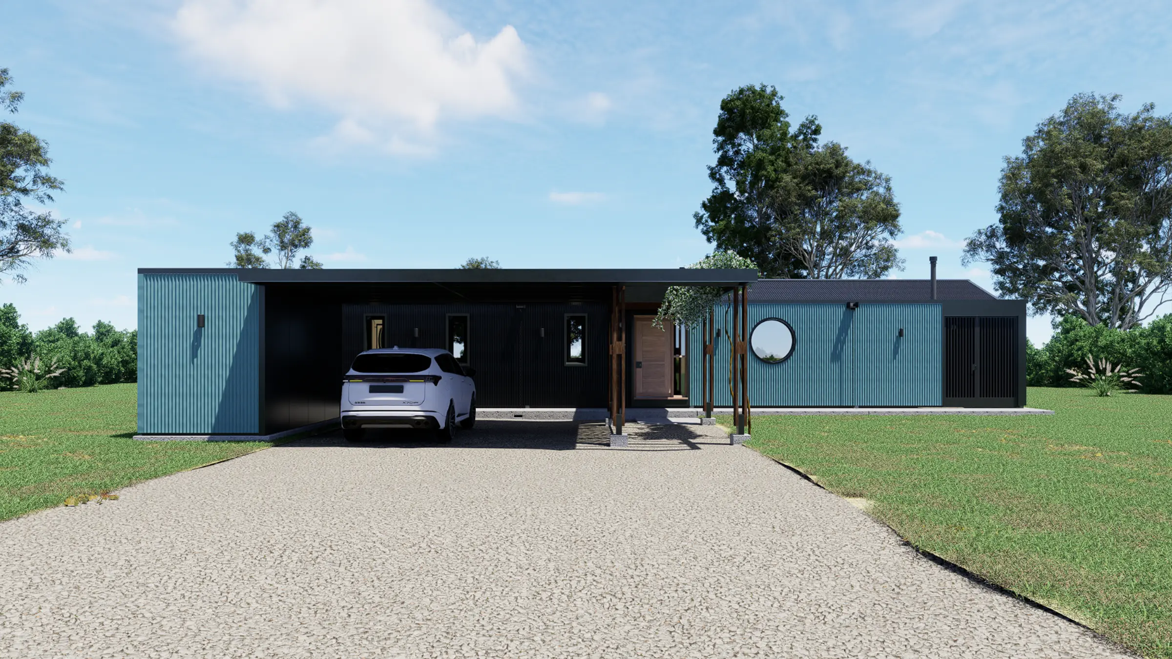 Modo Houses — Render exterior